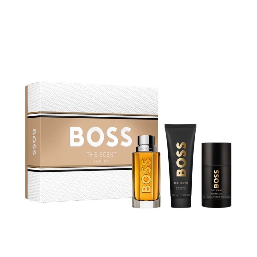Hugo Boss Boss The Scent For Him zestaw woda toaletowa spray 100ml + dezodorant sztyft 75ml + żel pod prysznic 100ml