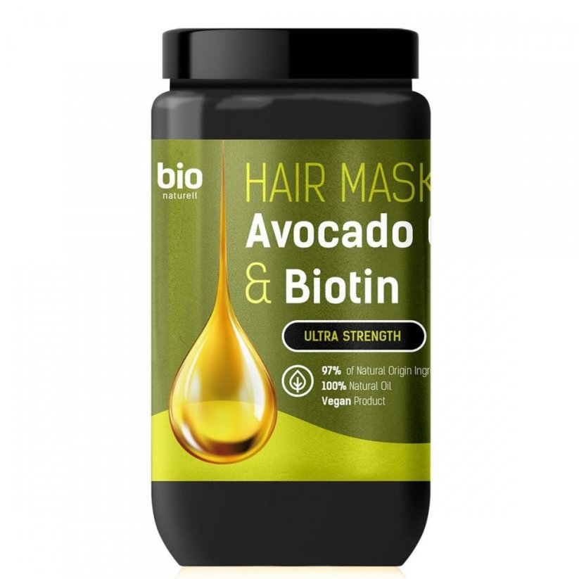 Bio Naturell, Maska na vlasy s avokádovým olejem a biotinem 946ml