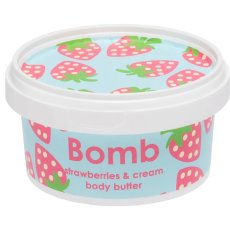 Bomb Cosmetics, Strawberry & Cream Prefect Body Butter masło do ciała Truskawka & Śmietana 200ml
