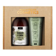 LaQ Sada Forest Savage sprchový gel 500ml + tělové mléko v tubě 200ml