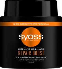 Syoss, Intenzívna maska na vlasy Repair Boost Intenzívna regeneračná maska na suché a poškodené vlasy 500 ml