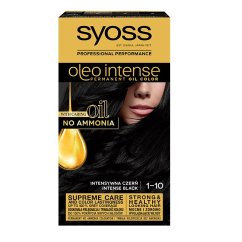 Syoss, Oleo Intense permanentná farba na vlasy s olejmi 1-10 Intense Black