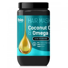 Bio Naturell, Maska do włosów z olejem kokosowym i Omega 3 946ml