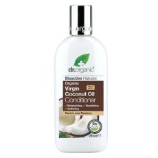 Dr.Organic, kondicionér s panenským kokosovým olejom regeneračný kondicionér pre kučeravé a hrubé vlasy 265ml