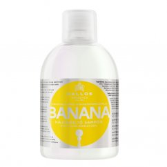 Kallos Cosmetics, KJMN Banana Fortifying Shampoo Posilňujúci šampón na vlasy s multivitamínovým komplexom 1000ml