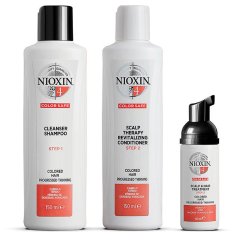 NIOXIN, systém 4 šampón na vlasy 150ml + kondicionér na vlasy 150ml + prípravok na zahustenie vlasov 40ml
