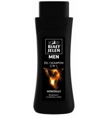 White Deer, Hypoalergenní gel a šampon 2v1 pro muže s minerály 300 ml
