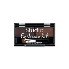 Miss Sporty, Studio Eyebrow Kit obočie paleta 001 Medium Brown 1,1 g