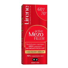 Lirene Active Mezo Filler Revitalizing and firming cream with peptides for the eye and lip area 60/70+ 15 ml
