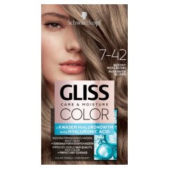 Gliss, permanentná farba na vlasy Color Care & Moisture 7-42 Beige Nude Blonde