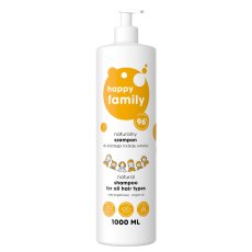 HAPPY FAMILY, Naturalny szampon do każdego rodzaju włosów 1000ml