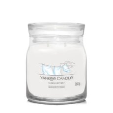Yankee Candle Čistá bavlna stredná vonná sviečka 368g