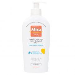 MIXA, Detský jemný šampón a mlieko do kúpeľa 2v1 250ml