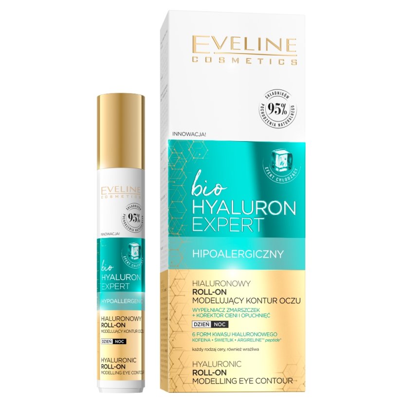 Eveline Cosmetics, Bio Hyaluron Expert hialuronowy roll-on modelujący kontur oczu 15ml