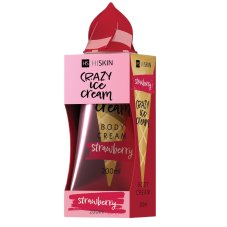 HiSkin, Crazy Ice Cream telový krém Jahoda 200ml