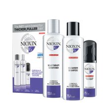 NIOXIN, System 6 šampón na vlasy 150ml + kondicionér na vlasy 150ml + vlasová kúra 40ml