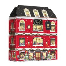 HiSkin Kalendarze adwentowe Kamienica Adventný kalendár: sviečky typu tealight 11x15 ml + sójové sviečky v pohárikoch 11x30 ml + difúzor s vôňou 80 ml + zápalky na sviečky