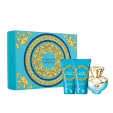 Versace, Dylan Turquoise Pour Femme set toaletná voda 50ml + sprchový gél 50ml + telové mlieko 50ml