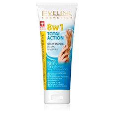 Eveline Cosmetics, Hand&amp;Nail Therapy Total Action 8v1 krém-maska na ruce a nehty 75ml