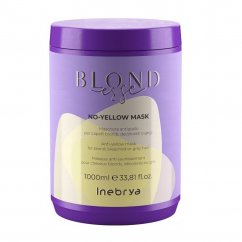 Inebrya, Blondesse No-Yellow Mask pre odfarbené blond a šedivé vlasy 1000ml