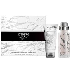 Iceberg Twice Platinum sada toaletní vody ve spreji 125 ml + tělový balzám 100 ml