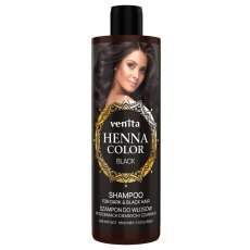 Venita, Henna Color Black šampón na tmavé a čierne vlasy 300ml