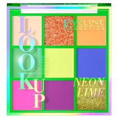 Eveline Cosmetics, Look Up Palette 9 očných kvapiek Neon Lime 10,8 g