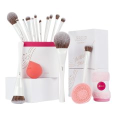 JESSUP, Cloud Dancer Makeup Brushes Collection 17pc makeup gift set.