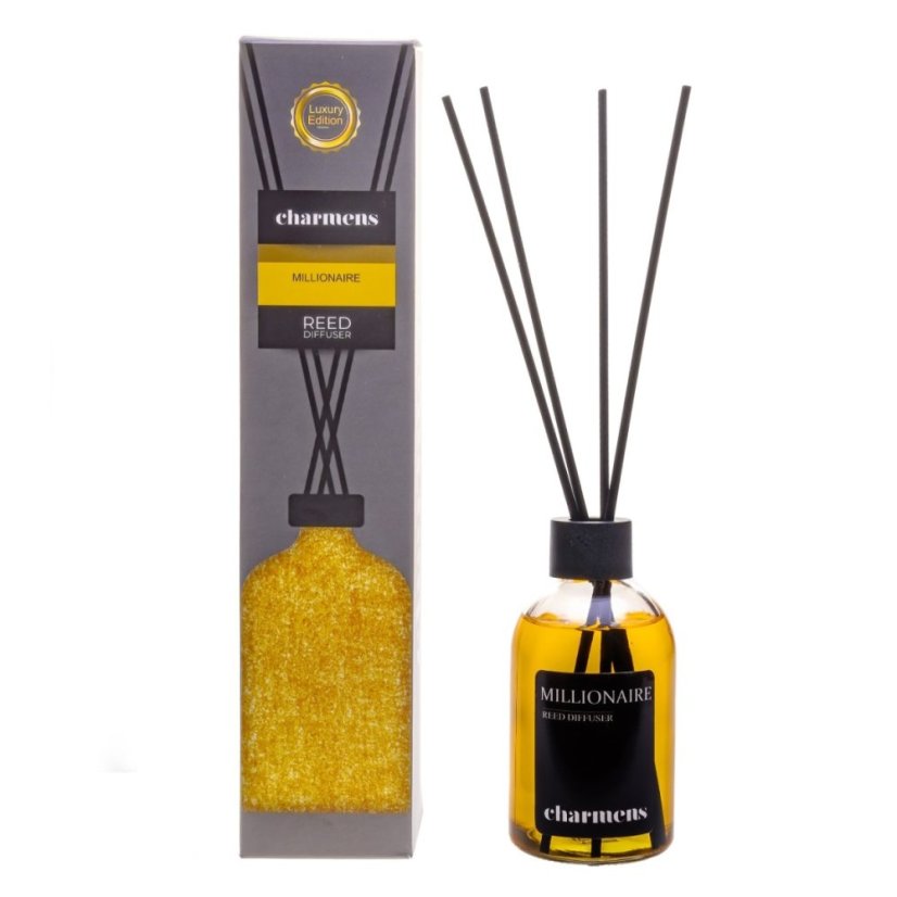 Charmens, Luxury Edition Reed Diffuser vonné tyčinky Millionaire 110ml