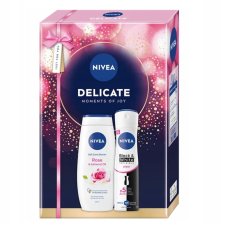 Nivea Delicate zestaw żel pod prysznic 250ml + antyperspirant w sprayu 150ml