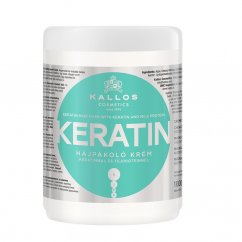 Kallos Cosmetics, KJMN Keratin Hair Mask maska do włosów z keratyną i proteinami mlecznymi 1000ml