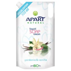 Apart Natural, Prebiotic Náplň krémové tekuté mydlo Gardenia &amp; Vanille 900ml