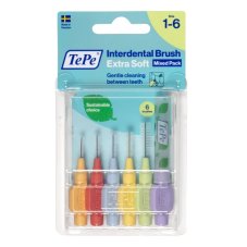 TePe Extra Soft mezizubní kartáčky Startovací sada 6ks