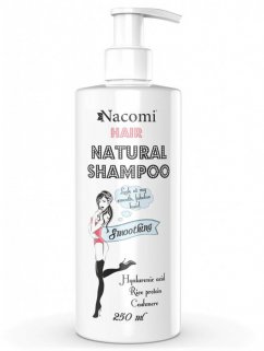 Nacomi, Prírodný šampón na vlasy Vyhladzujúci a hydratačný šampón 250ml