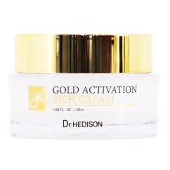 Dr.HEDISON, Gold Activation Rich Cream bogaty krem do twarzy z 24k złotem 50ml