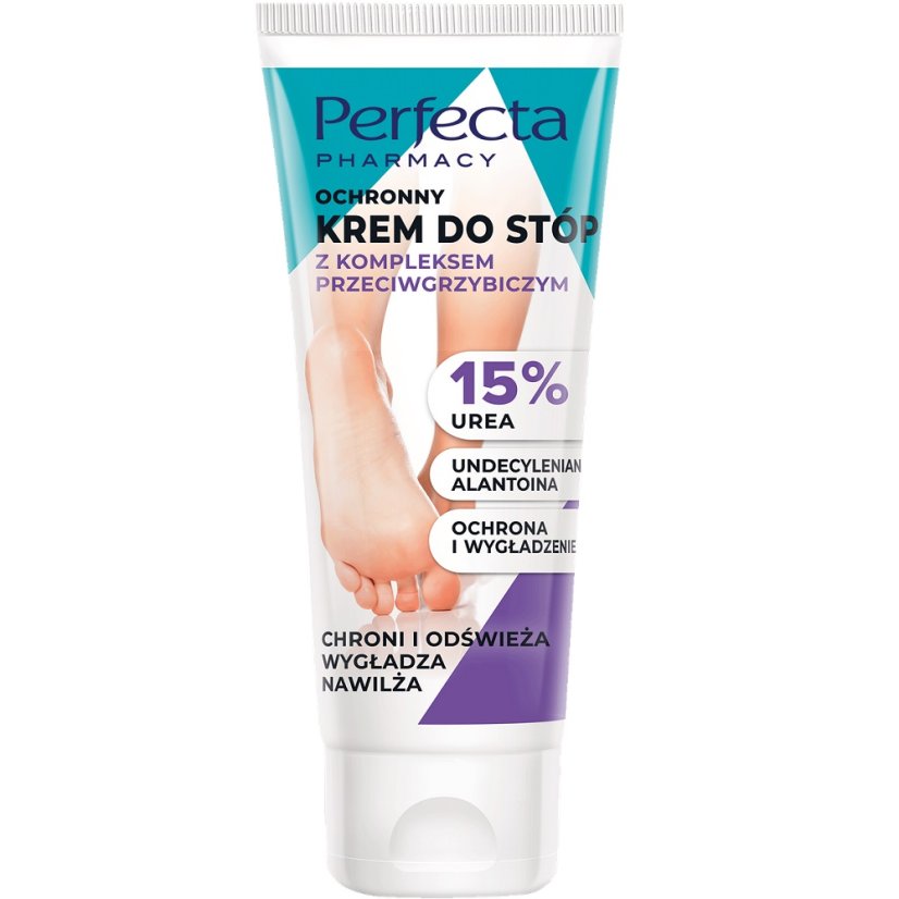 Perfecta Pharmacy protective foot cream with antifungal complex 15% urea 80ml