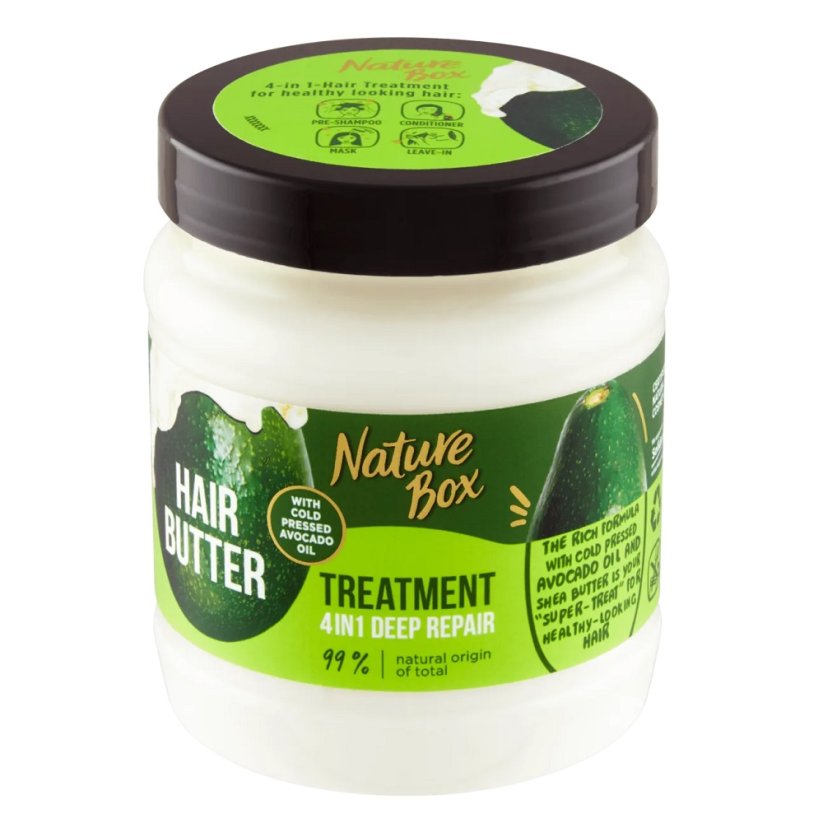 Nature Box, Maska na vlasy 4v1 Deep Repair 4v1 s avokádovým olejom 300 ml