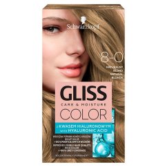 Gliss, starostlivosť o farbu a vlhkosť vlasy farbivo 8-0 Natural Blonde