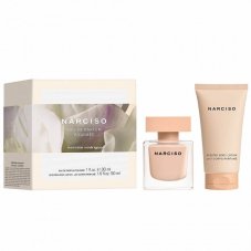 Sada Narciso Rodriguez Narciso Poudree: parfémová voda ve spreji 30 ml + tělový balzám 50 ml