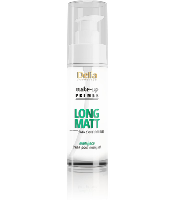 Delia, Podkladová báza pod make-up Long Matt Skin Care Defined mattifying make-up base 30ml