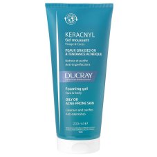 DUCRAY Keracnyl čisticí gel na obličej a tělo pro aknózní pleť 200ml