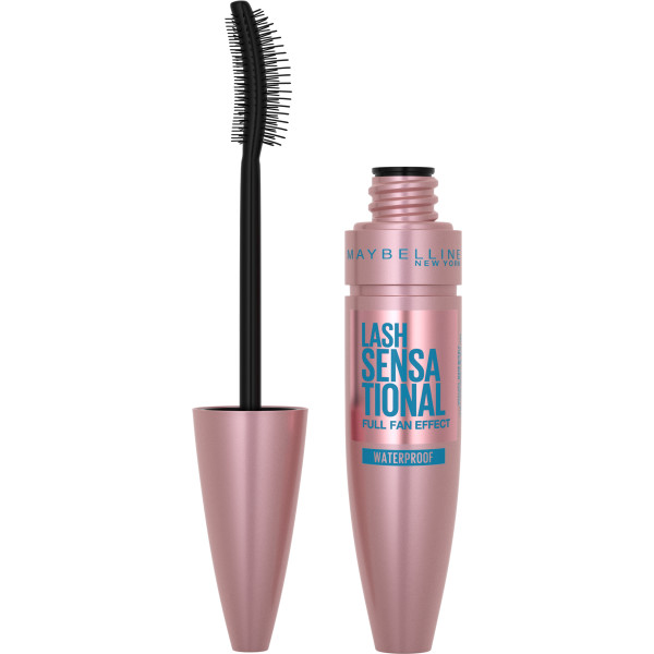 Maybelline, Lash Sensational Full Fan Effect Voděodolná řasenka Voděodolná řasenka černá 9,5 ml