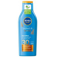 Nivea, Sun Protect &amp; Bronze přírodní opalovací mléko SPF30 200ml