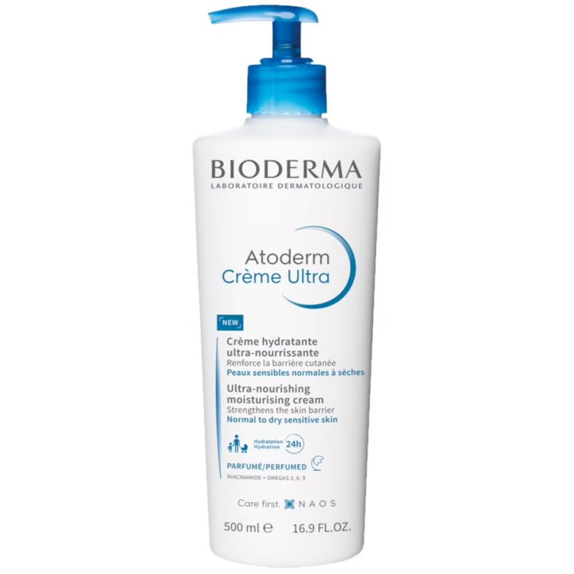 Bioderma, Atoderm Creme Ultra Parfumee ultra-výživný hydratačný krém 500ml
