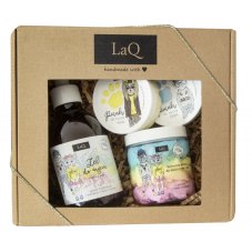 LaQ, Balloon Gum set mycí gel na tělo a ruce 300ml + barevný mycí gel na tělo 250ml + žlutý mycí gel na tělo 50ml + modrý mycí gel na tělo 50ml