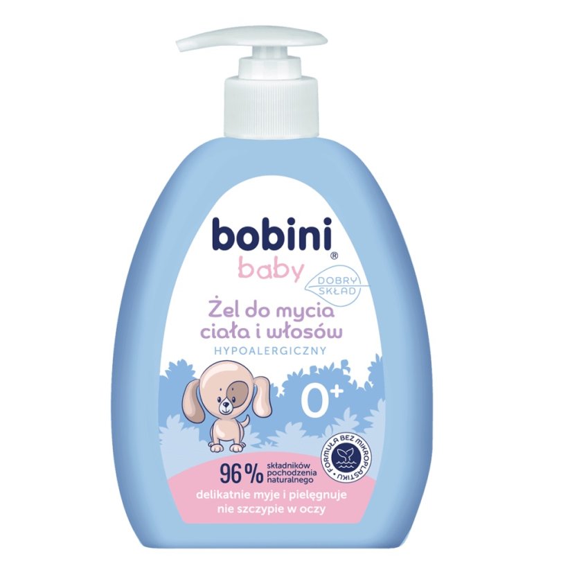 Bobini, Baby żel do mycia ciała i włosów hypoalergénna 300ml