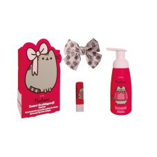 Pusheen Zestaw do pielęgnacji pianka do mycia ciała 300ml + pomadka do ust 3.8g + spinka do włosów