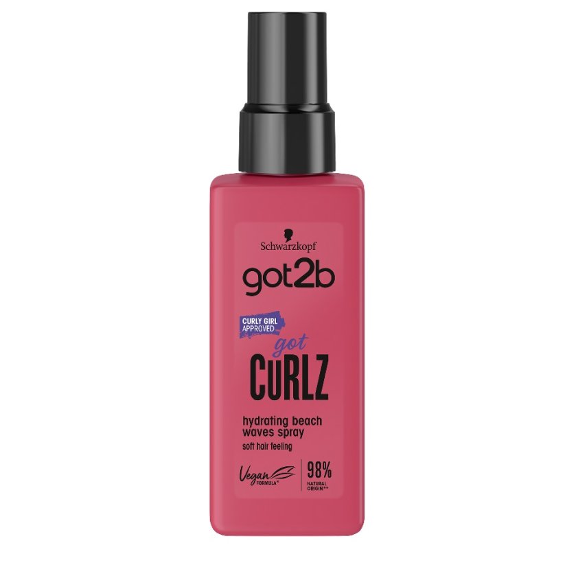 Got2B, Got Curlz spray do włosów nawilżający i zmiękczający włosy dla efektu plażowych fal 150ml