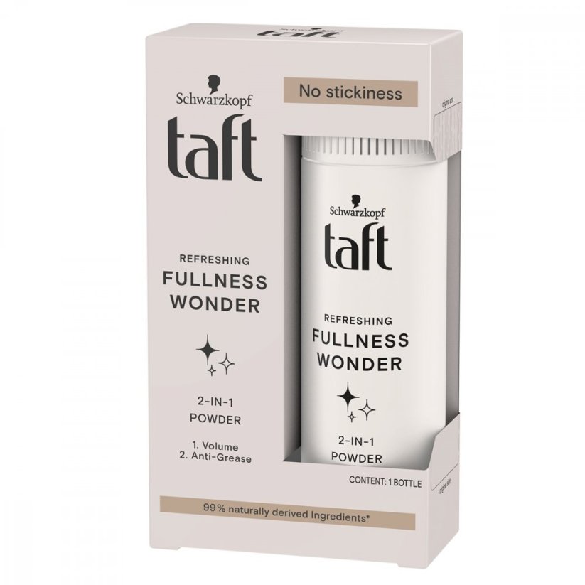 Taft, Fullness Wonder 2w1 puder do włosów nadający objętość i odświeżenie 10g