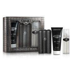 Cuba Original, Cuba Prestige Black set toaletní voda ve spreji 90ml + voda po holení 100ml + sprchový gel 200ml